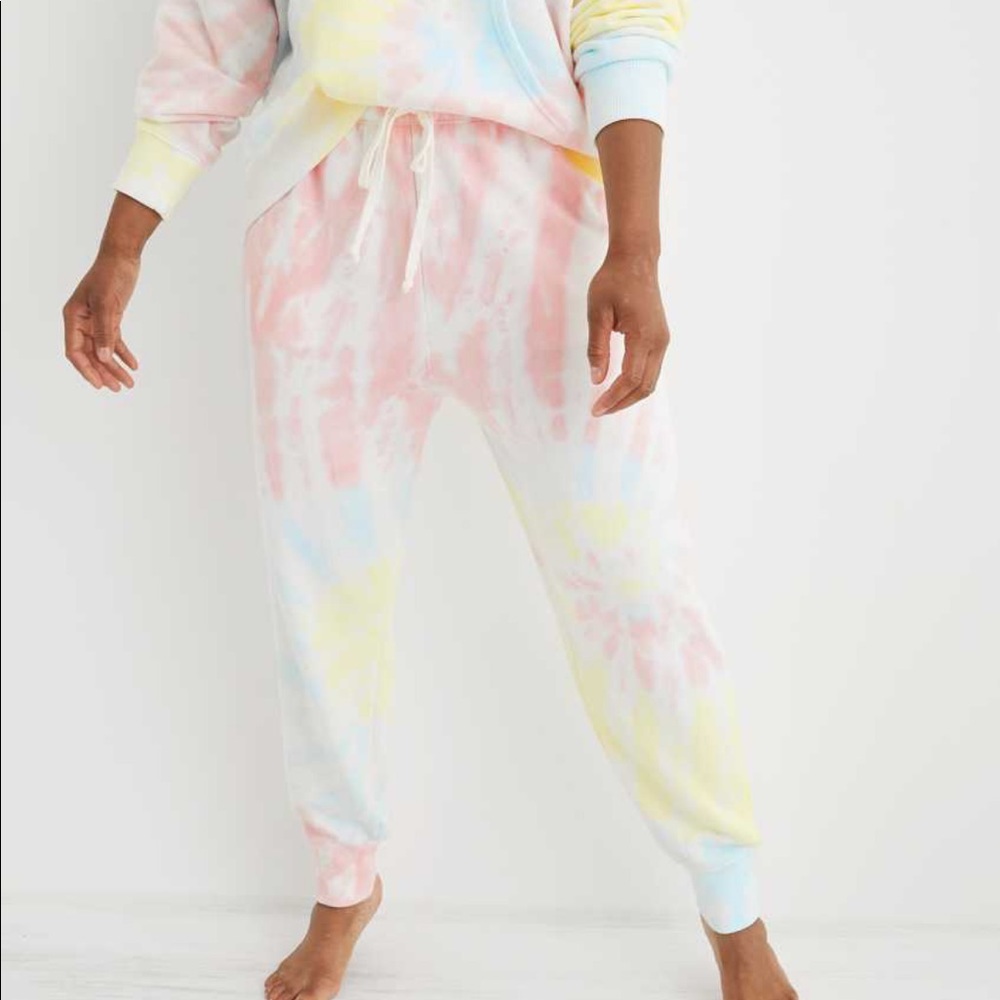 Aerie Weekend Joggers Tie Dye XS EUC